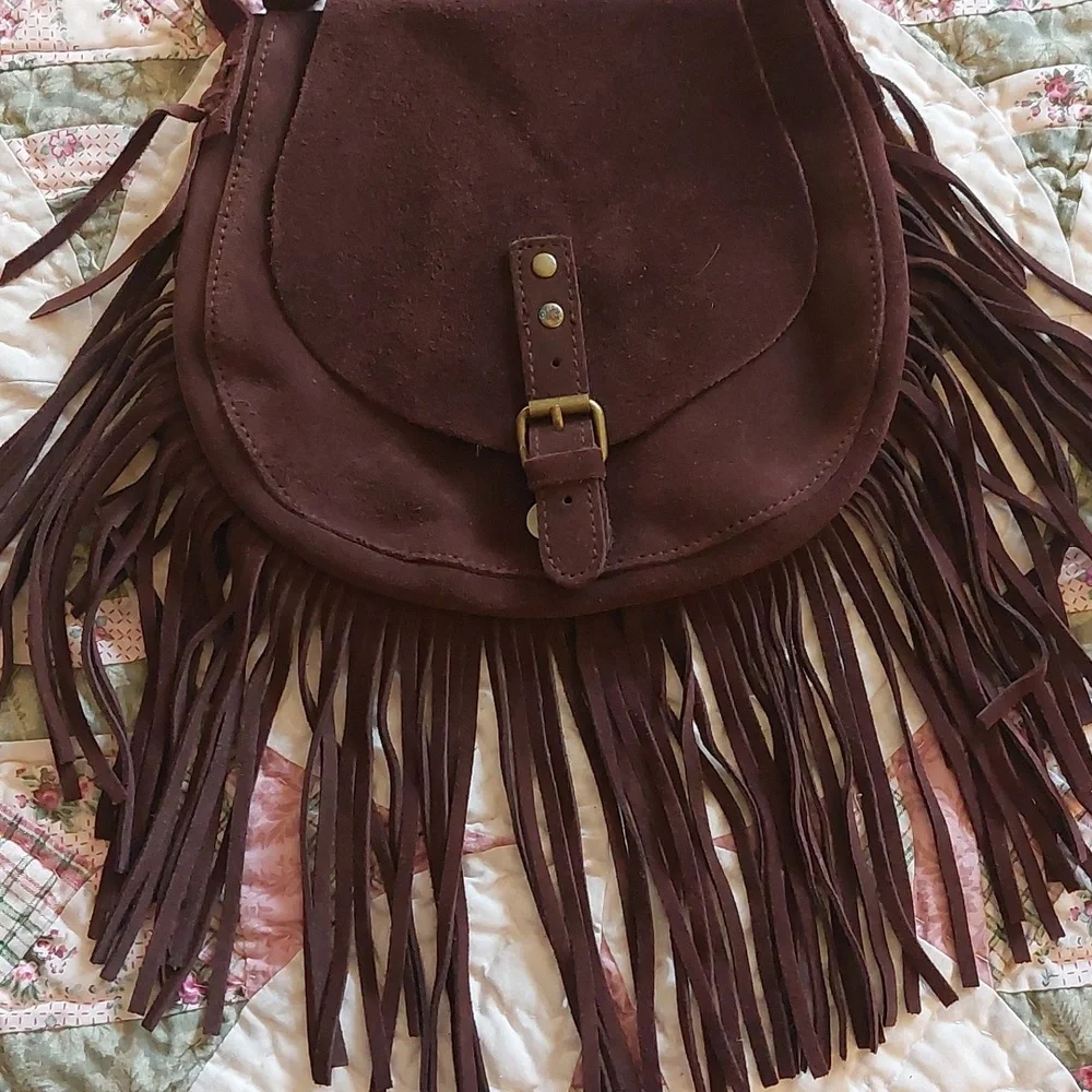 Leather Hippy Fringe  Bag💋 - Picture 3 of 10